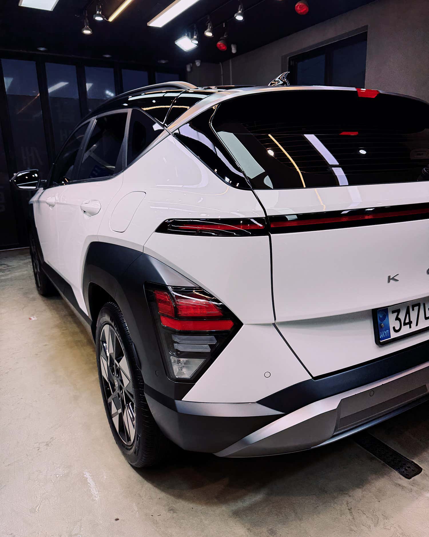 코나 손세차 작업